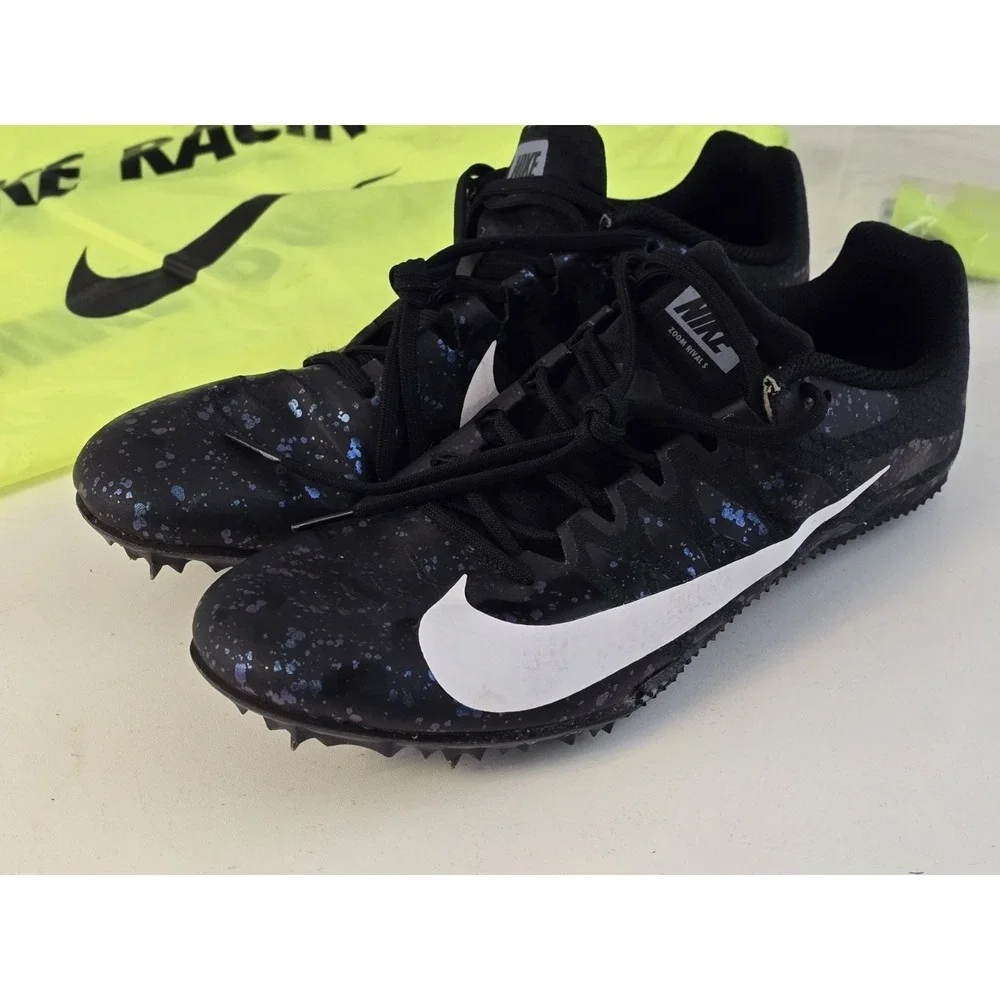 Nike Zoom Rival S 9 Black Indigo Fog‎ Speckle Track Shoes - Mens Sz 9 907564-003